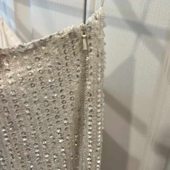 ASOS White Sequin Blazer and Pants Set - Picture 6 of 7